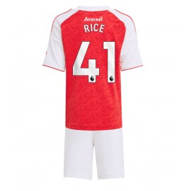 Arsenal Declan Rice #41 Hjemmebanetrøje Børn 2025-26 Kortærmet (+ Korte bukser)